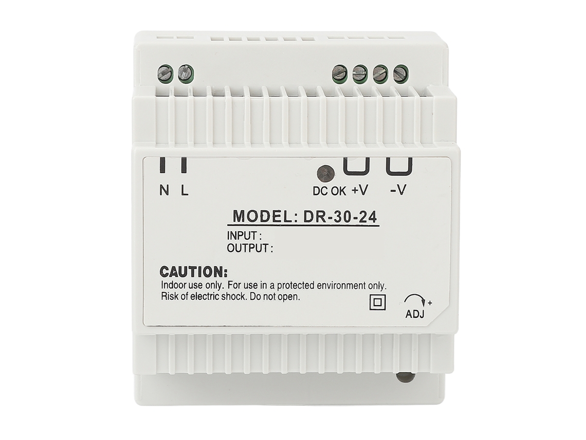 Fuente De Alimentación Interruptor Transformador Industrial 30w Din Rail 24v 100‑240v Para Monitoreo De Seguridad
