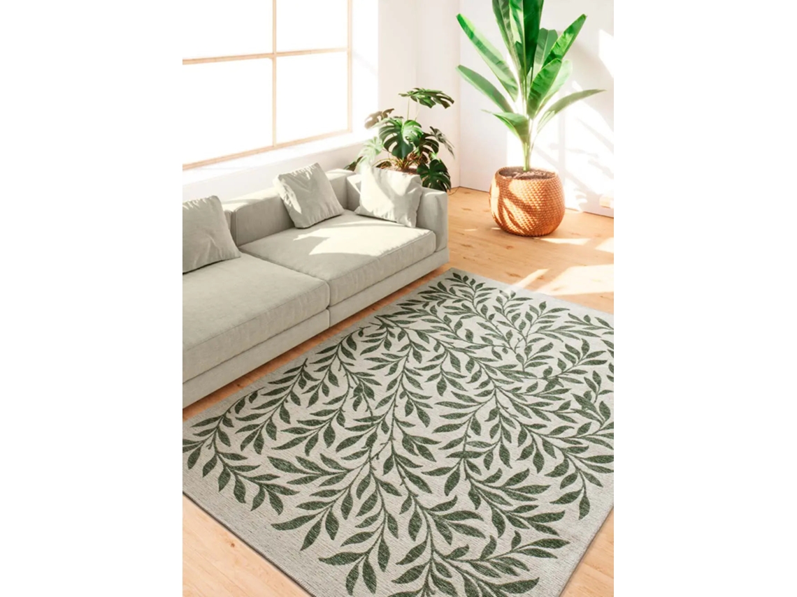 Alfombra Exterior Motivos Florales - Atticgo - Lua Verde 200x290 Cm