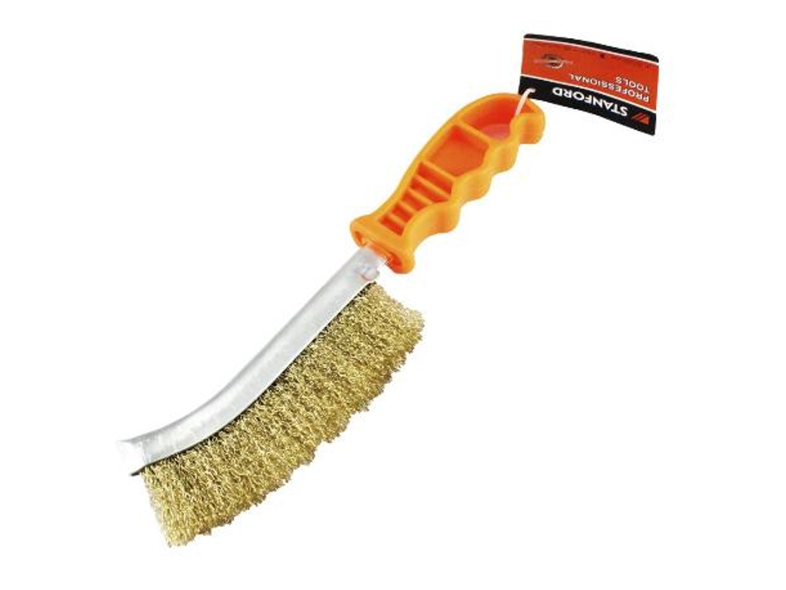 Cepillo acero universal latonado 245x140