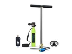 A-greenchikadiv Mini Cilindro Oxígeno Buceo 0.5l 5-7min Portátil Snorkel Rescate Emergencia