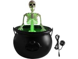 Decoración Genérica De Caldero Con Esqueleto De Halloween - Decoraciones Con Pliegues De Cuerda, Estatuas Espeluznantes