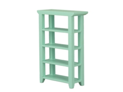 Ats-estante De Flores Para Casita De Muñecas 4 Capas De Madera 1:12 Escala, Mueble Decorativo Verde