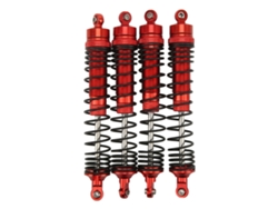 Juego De Amortiguadores Delanteros Y Traseros De Aluminio Para Rc Losi 1/8 Rojo (4 Piezas)