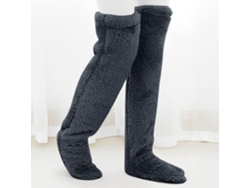 Calcetines Por Encima De La Rodilla, Calcetines Altos Cálidos De Invierno, Calentadores De Piernas Cálidos (negros) Cuich