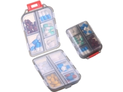 Organizador de pastillas de viaje 2026, compacto y portátil, ideal para guardar pastillas sobre la marcha, soporte para pastillas para el bolso