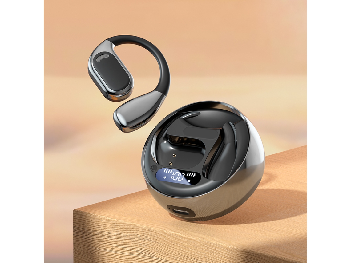 Fones de Ouvido Sem Fio MDUG modelo Ows com Microfone, À Prova D'água e Som Hi Fi