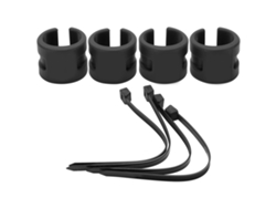 4 Piezas Anillo De Goma Antichoque Para Horquilla Delantera Y Trasera Bicicleta Pegatina De Cadena Protectora Marco Negro