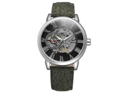 Reloj De Pulsera Mecánico Para Hombre Forsining Con Cubierta De Tela, Resistente Al Agua, A La Moda.