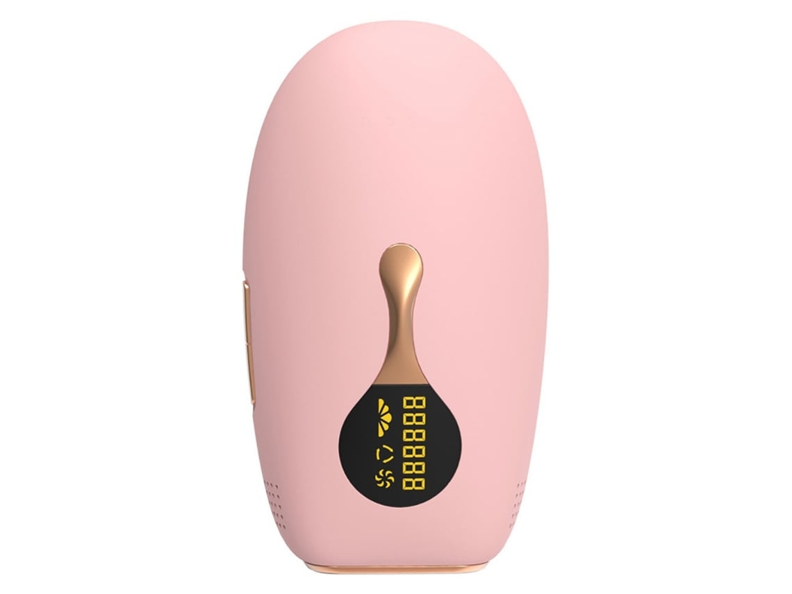 Dispositivo de depilación láser IPL, 999.999 destellos, 5 niveles de intensidad, apto para rostro, axilas y cuerpo, unisex - Rosa