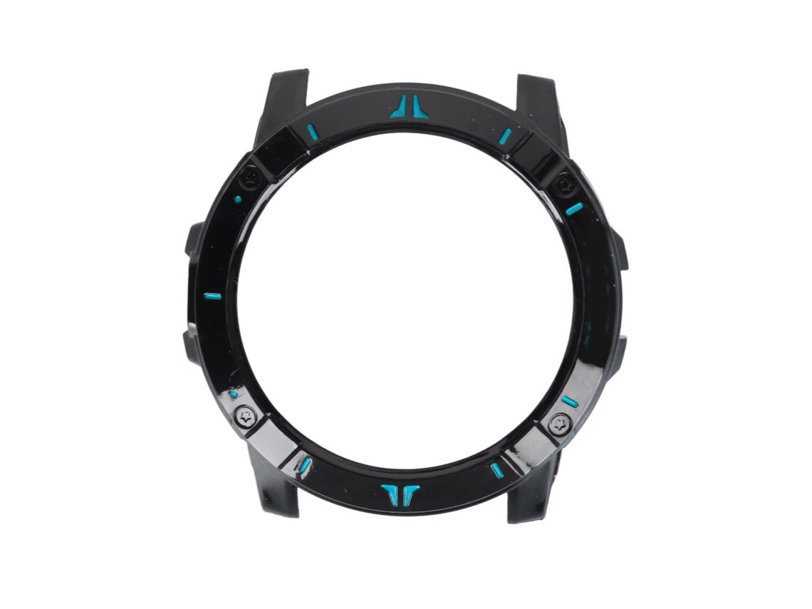 Funda protectora tipo bumper para reloj inteligente Coros Vertix 2, negra y azul