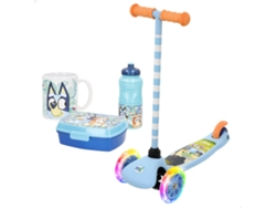 Bluey Pack Infantil Patinete + Set Desayuno Con Taza, Fiambrera Y Botella