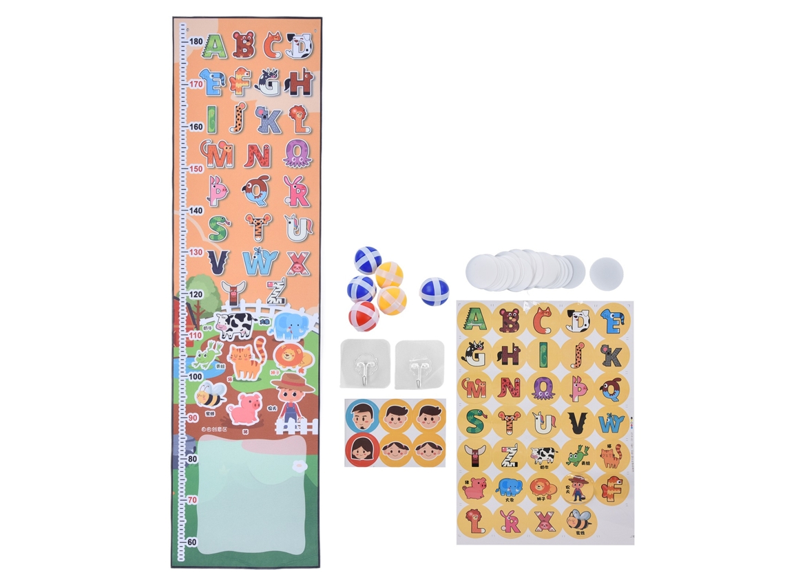 Tabla De Crecimiento Infantil Con Juego Interactivo De Saltos - Medición De Altura - Diversión Para Niños De 3 Años En Adelante