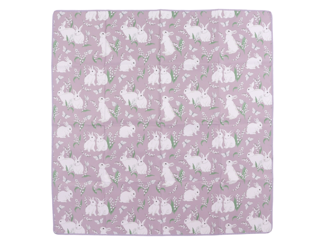 Alfombrilla Impermeable Para Trona De Bebé, A Prueba De Derrames, Con Bonito Estampado De Animales, 110 X 110 Cm.