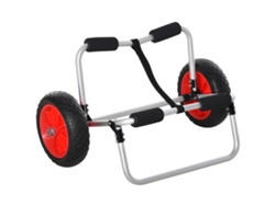 Carro Plegable De Aluminio Para Canoas, Kayaks Y Tablas De Surf, Con Capacidad Para 90 Kg.