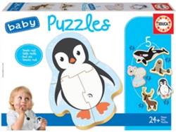 Puzzle EDUCA 5 Baby Puzzles Animales Polares (Edad Mínima: 2 Años - 3-5 Piezas)
