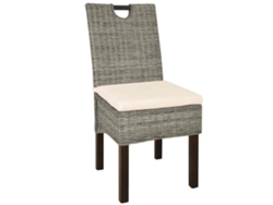 Maison Exclusive - Sillas De Comedor 2 Unidades Ratán Kubu Y Madera De Mango