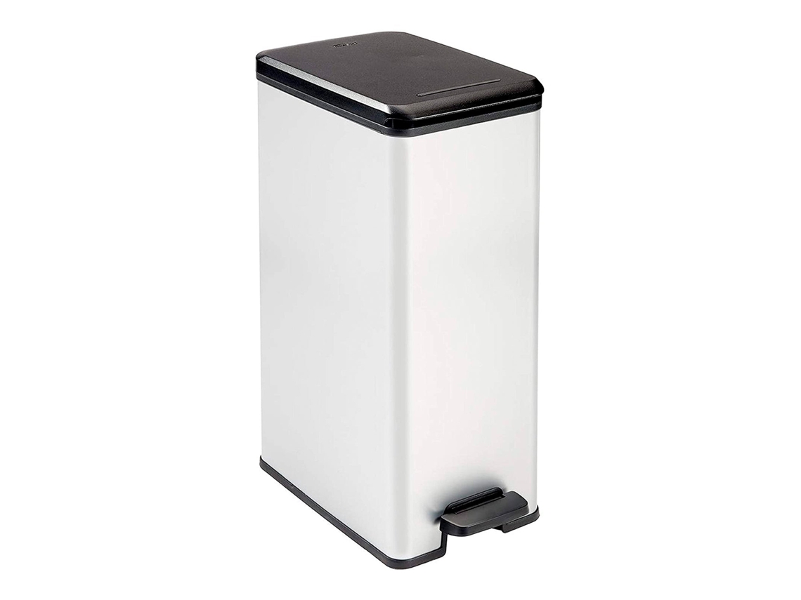 Cubo de Basura CURVER con Apertura Basculante (Gris)
