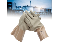 Guantes De Trabajo De Nitrilo Resistentes A Químicos De Microespuma Antideslizantes Con Forro Sin Costuras Talla M/89cm