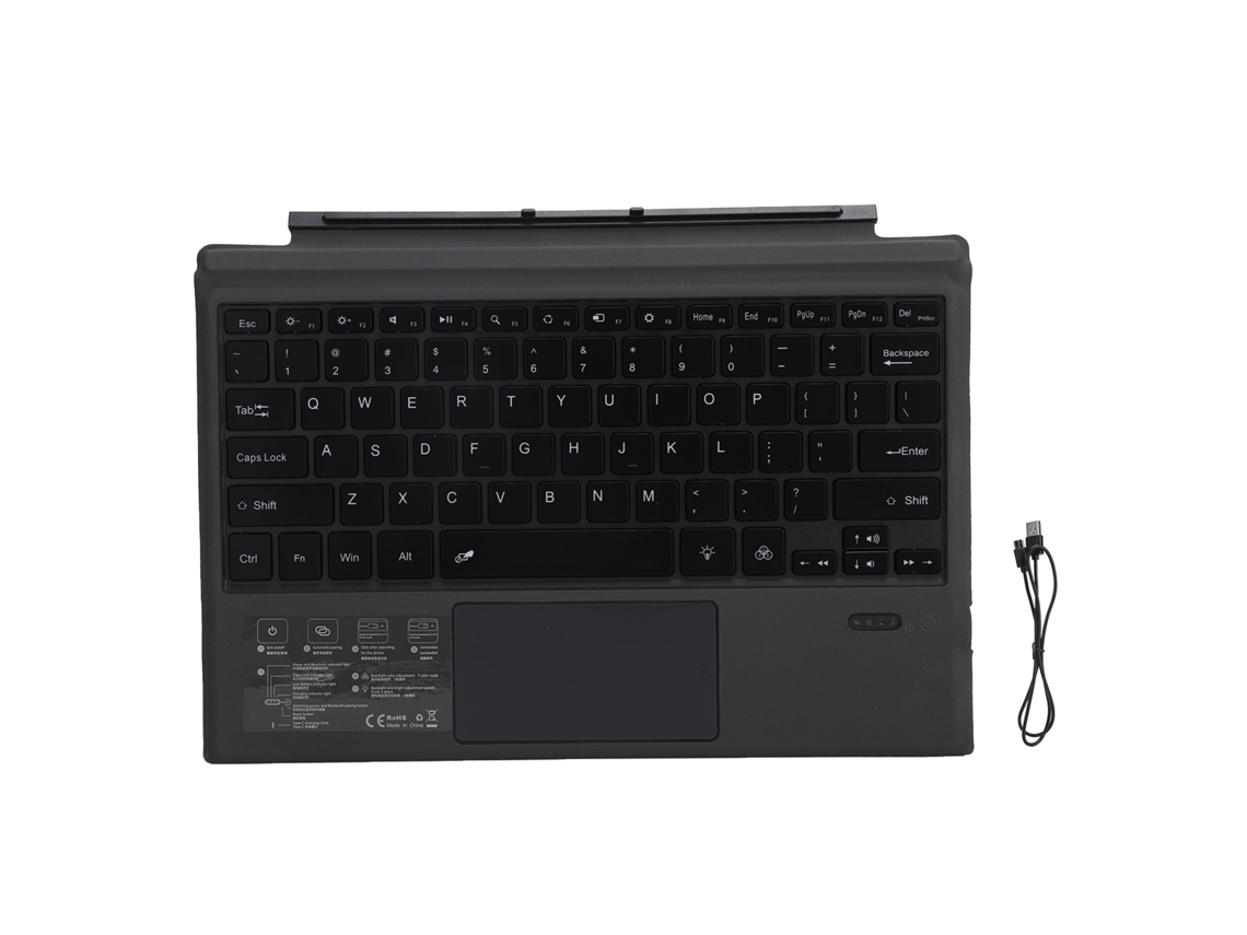 Teclado Inalámbrico Bluetooth Con Panel Táctil Y Reposamanos Para Accesorios De Ordenadores Portátiles Microsoft