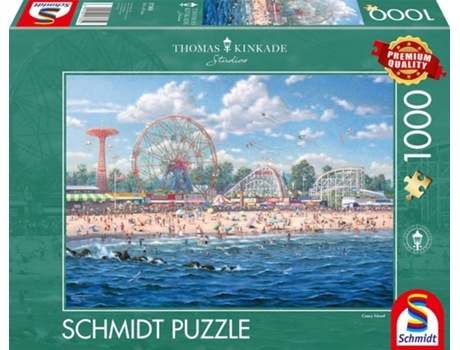 Puzzle SCHMIDT SPIELE Thomas Kinkade Studios: Coney Island rompecabezas 1000 pieza(s) Paisaje