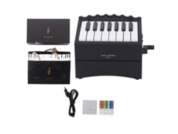 Rebe-calendário De Piano 2025 Mecânico Bluetooth 52 Peças Musicais Volume Ajustável Usb Recarregável Preto