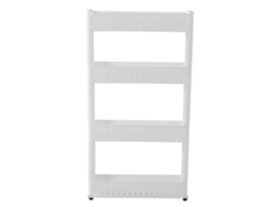 VVJIJILLY Torre De Arrumação Deslizante Com Rodas, 4 Níveis, Cozinha/wc