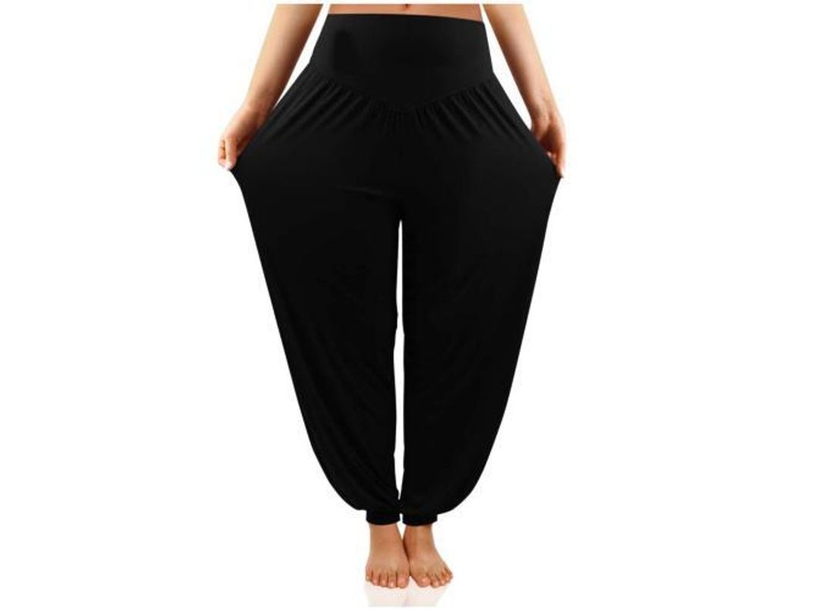 Leggings Elásticos Con Espalda Alta Estilo Harem Para Mujer, Estilo Boho, Holgados, Hippies, Ideales Para El Verano.