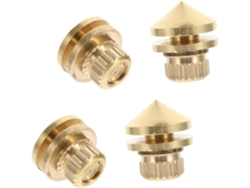 Almohadillas De Cobre Para Altavoces (4 Piezas), Soporte Antichoque, Puntas Para Karaoke.