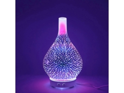 Difusor de aceites esenciales ultrasónico Omni con humidificador, 120 ml, apagado automático y lámpara LED para el hogar, la oficina y el spa (cristal 3D).