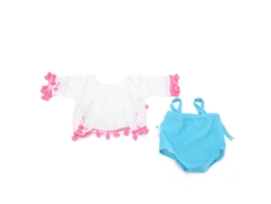Ats-ropa De Muñeca Traje De Baño Para Muñeca De 18 Pulgadas Outfit Niña Accesorios Qd18-022
