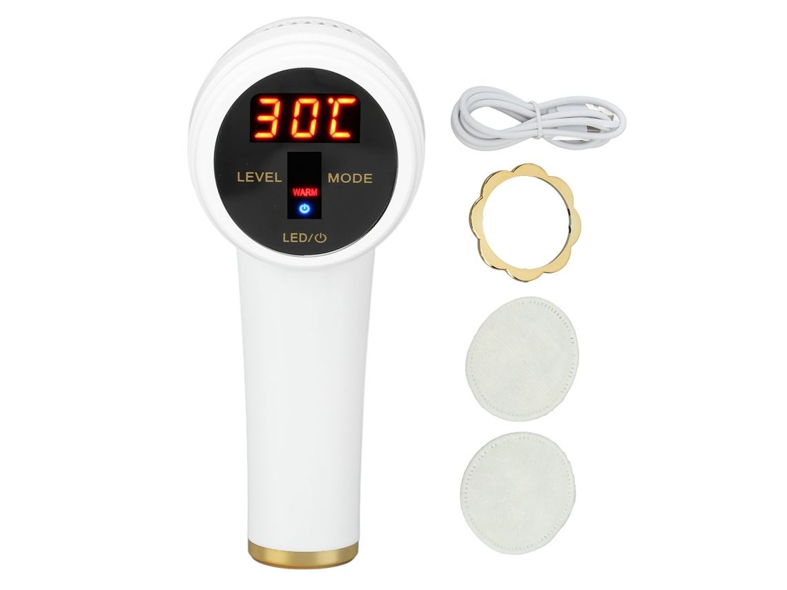 Martelo De Beleza Hot Cold Para Tightening Da Pele Com Luzes Led E Vibração De Alta Frequência