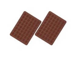 Lámina de silicona marrón para pasta, molde de silicona color chocolate (2 unidades)