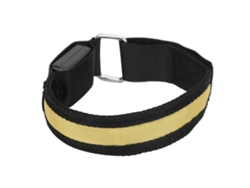 Pulsera reflectante LED ajustable con 3 modos de luz para correr de noche, caminar, andar en bicicleta y al aire libre.