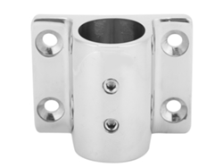 Base Rectangular De Acero Inoxidable Para Tubos Cuadrados De Barco Accesorio De Hardware Marino 20mm