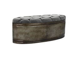 Descalzadora Metal Poliester Gris 117x42x47cm