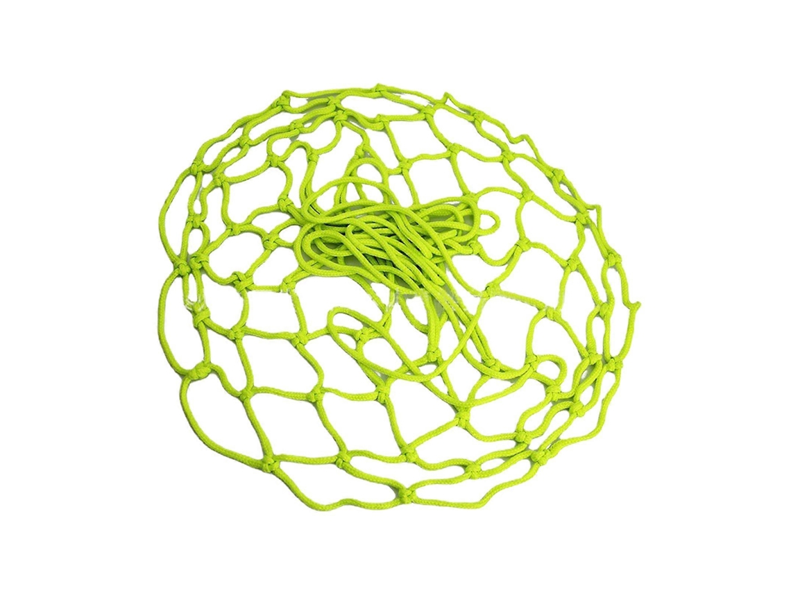 Bolsa plegable de malla para balones, de gran capacidad y con correa ajustable, ideal para baloncesto y otros deportes.