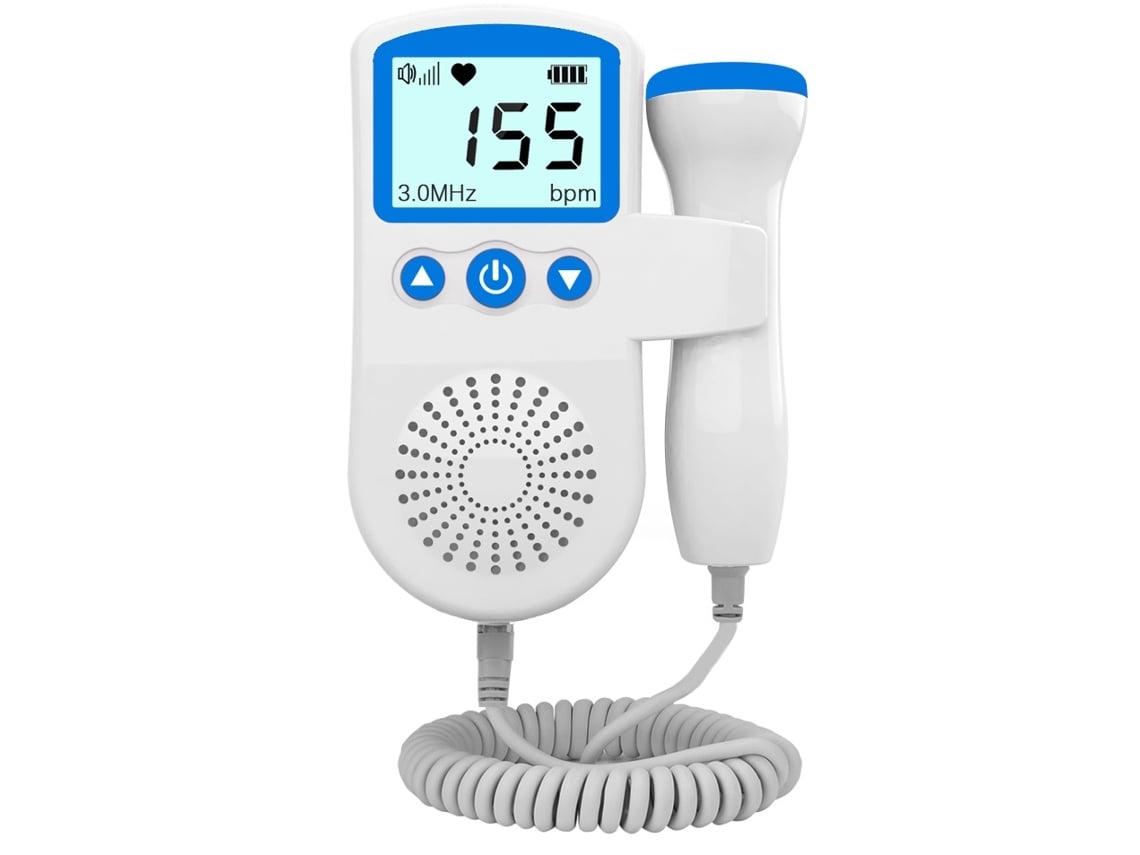 Monitor Doppler Fetal Portátil Azul, Detector De Latidos Del Bebé, Pantalla Lcd De Bolsillo, 50-230 Mhz, Cuidados Prenatales Embarazadas
