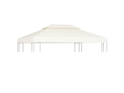 Funda de repuesto para cenador de 310 g/m², color blanco crema, 3 x 4 m, Dkd Home Decor