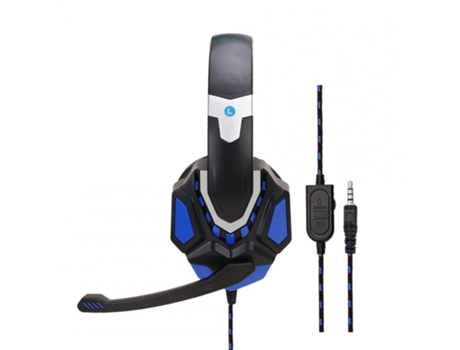 Auriculares Gaming No Light Internet Café para Ps4 Ps4 Negro Azul