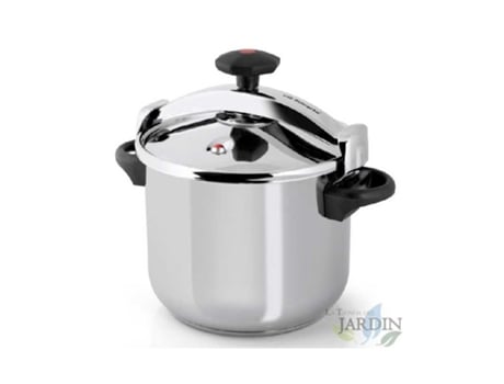 Olla Clásica A Presión 6 Litros ORBEGOZO Ø 22Cm Para Todo Tipo De Fuegos Asas Laterales Acero Inox 18/10
