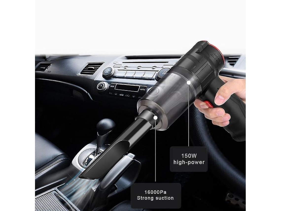 Aspiradora Inalámbrica 16000pa 150w 2 En 1 Para Coche Y Hogar Con Función De Soplado Bbp