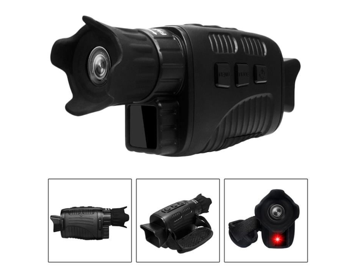 Binoculares digitales profesionales con zoom 4X monocular de visión nocturna infrarroja vídeo HD 1080P de larga distancia para caza y camping LEMONDA