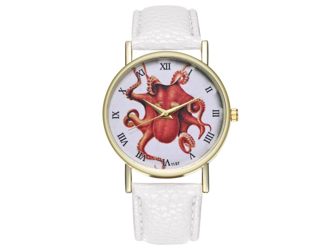 Reloj De Cuarzo De Cuero Pu Zhoulianfa Para Parejas Unisex Diseño Simple (blanco)