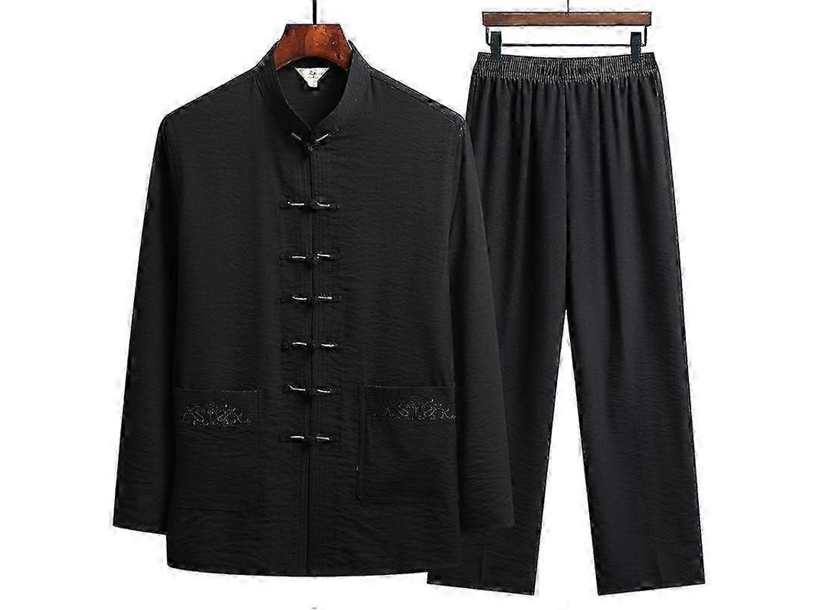 Conjunto De Ropa Tradicional China De Kung Fu Para Hombre, Camisa Y Pantalón De Algodón Y Lino, Estilo Retro Oriental, Verano.