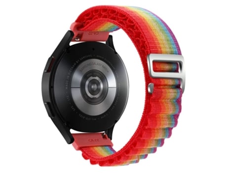 Correa de nailon 18mm ajustable para Garmin Forerunner 255S/Venu 2S - arcoíris