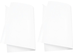 Juego De 2 Pegatinas Blancas Para Pared De 60 X 42 Cm, Adhesivos Borrables En Seco Para Pizarras Blancas.