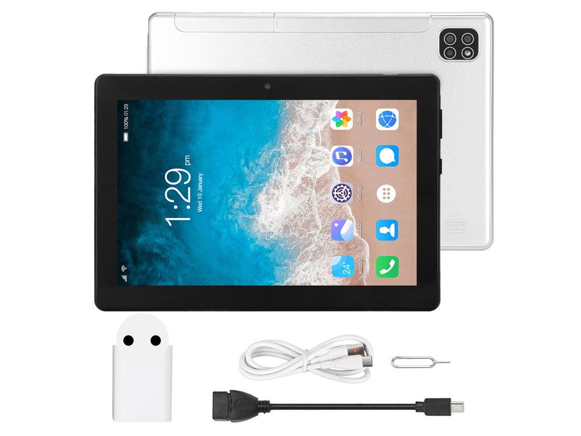 Tableta de 8 pulgadas, 6 GB de RAM, 128 GB de ROM, CPU de ocho núcleos, Android 11 Golden Light