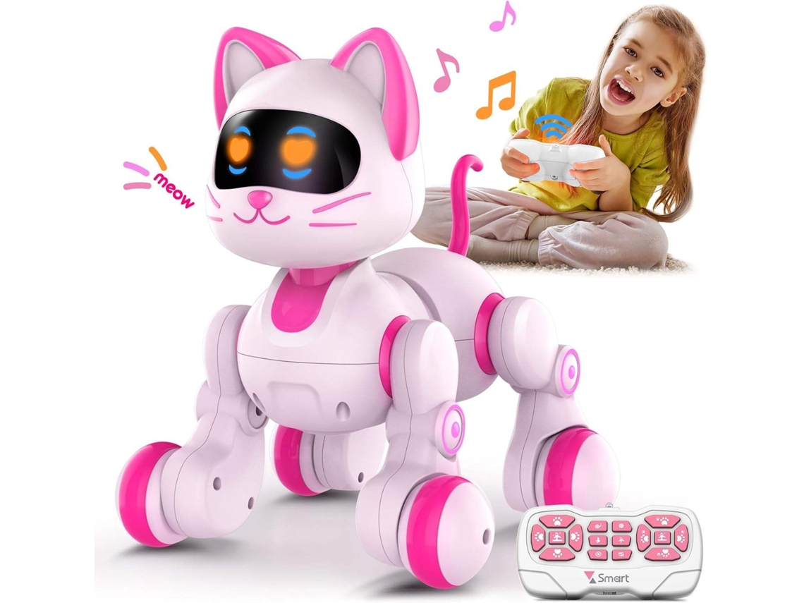 Robot inteligente recargable DIGITALLAB para gatos con control remoto