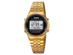 Reloj de pulsera digital Skmei 1882 para hombre, multifuncional, resistente al agua hasta 30 m, luminoso, de acero inoxidable, Hengrongshen