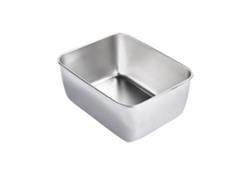 Bandeja Rectangular De Acero Inoxidable 304 Para Frutas Y Verduras, Apta Para Lavavajillas, 600 Ml.